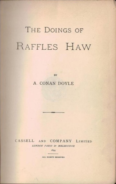 Read The Doings of Raffles Haw online