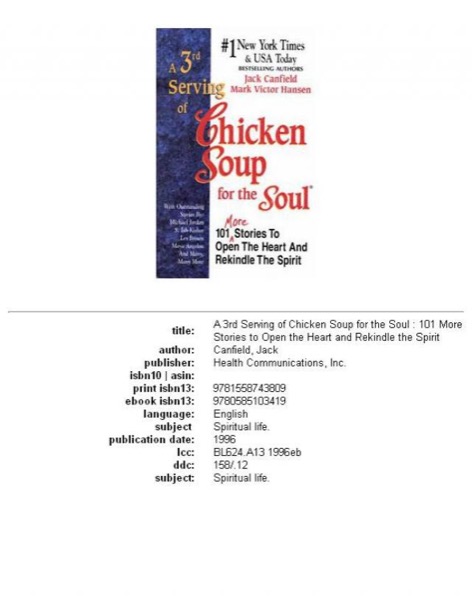 Read A 3rd Serving of Chicken Soup for the Soul online