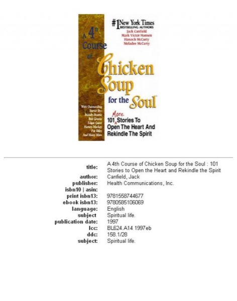 Read A 4th Course of Chicken Soup for the Soul online
