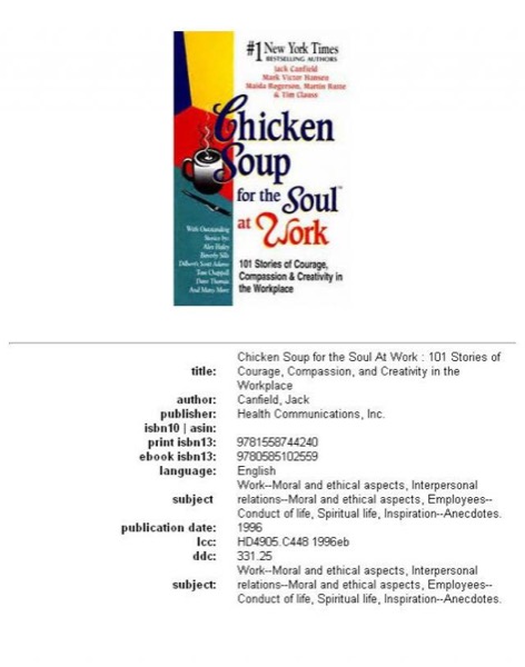 Read Chicken Soup for the Soul at Work 101 Stories of Courage online