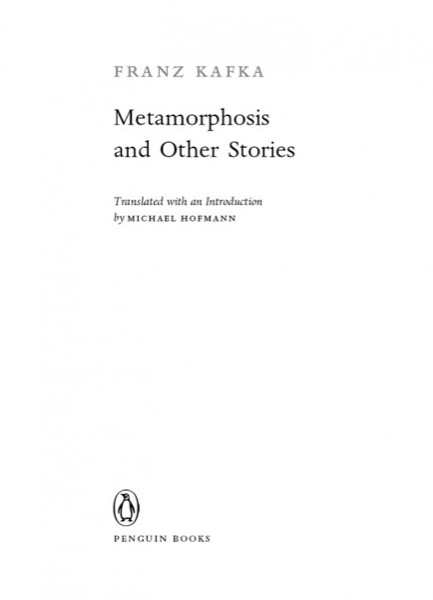 Read Metamorphosis and Other Stories online
